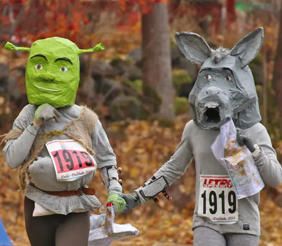 På Daladubbeln så får man vara beredd på att möta ovanliga varelser under söndagens patrulltävling.